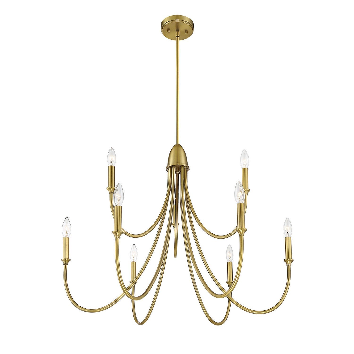 Lumin Premium Vintage Industrial Fabric Metal Chandelier - Lamp Copper