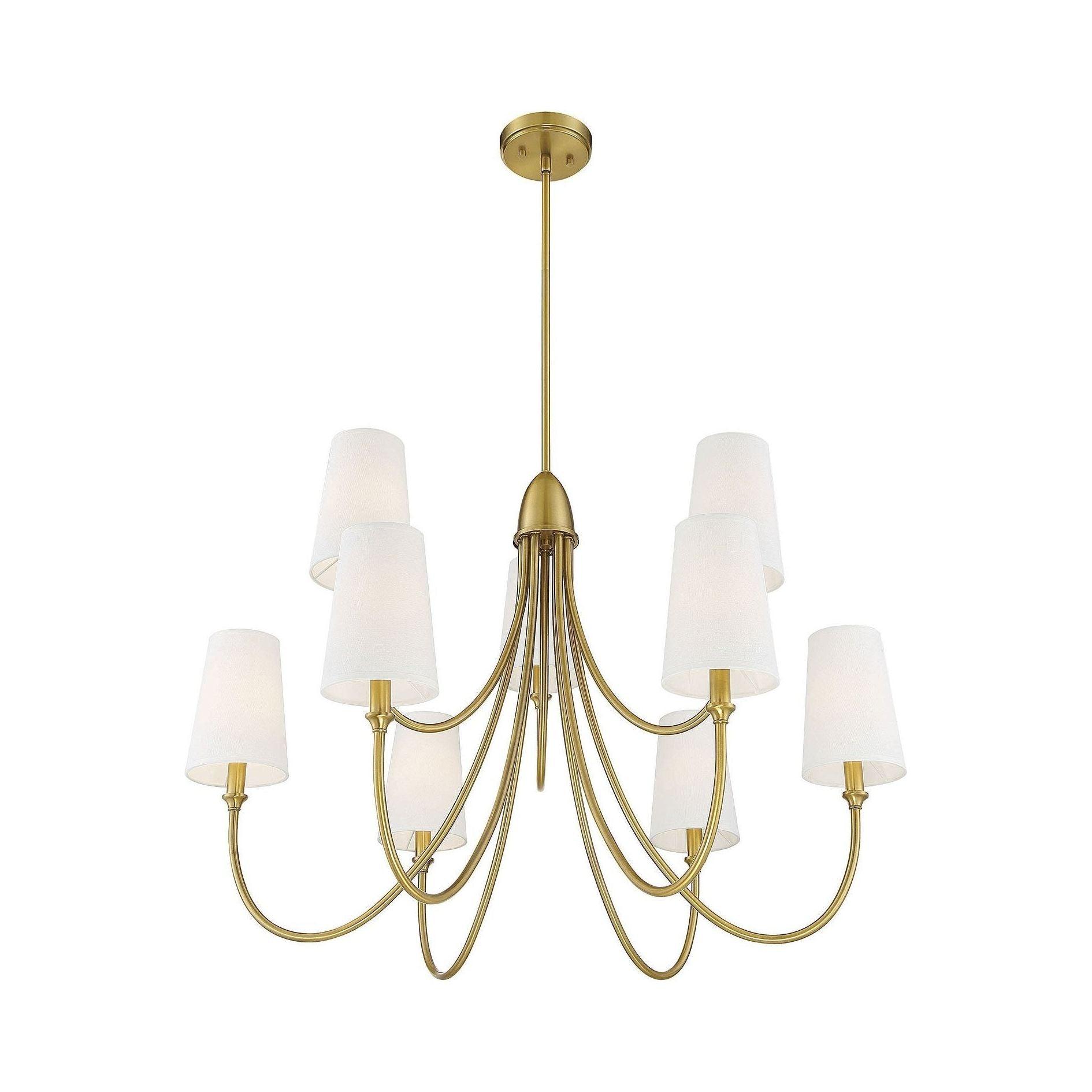 Lumin Premium Vintage Industrial Fabric Metal Chandelier - Lamp Copper