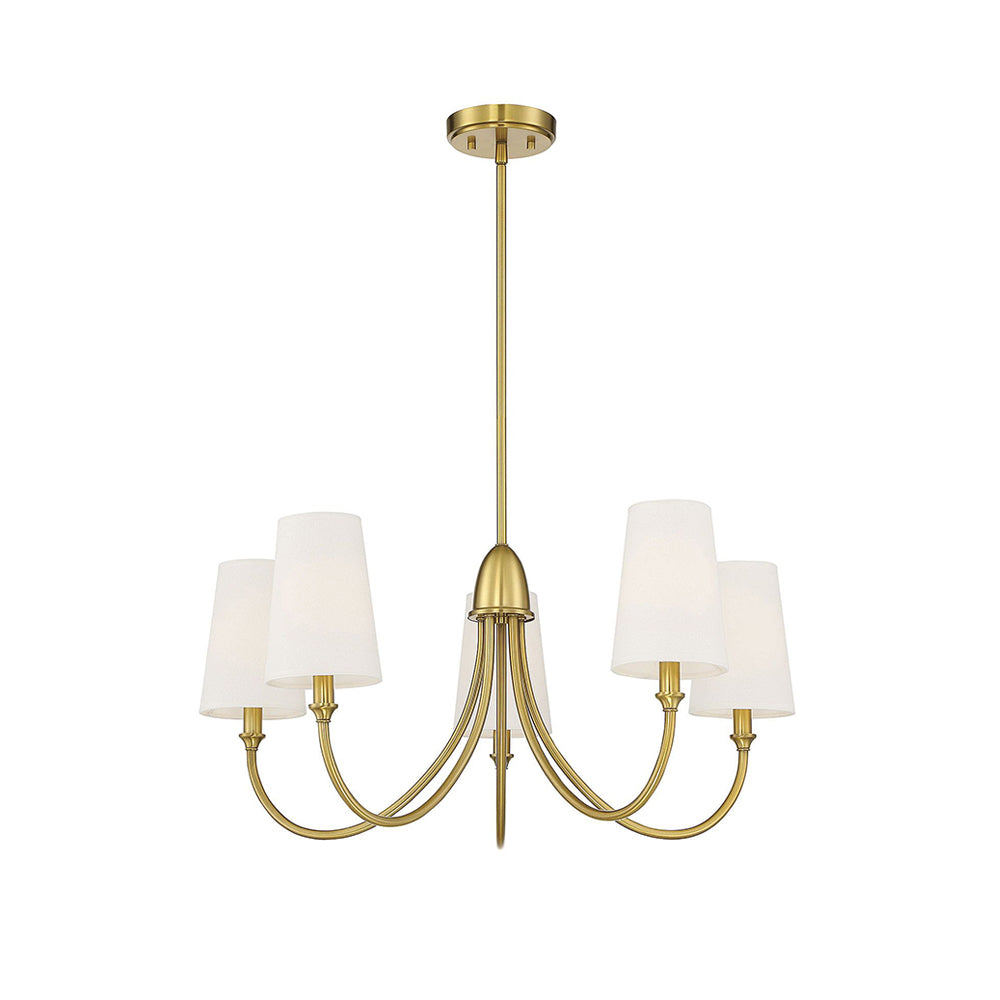 Lumin Premium Vintage Industrial Fabric Metal Chandelier - Lamp Copper