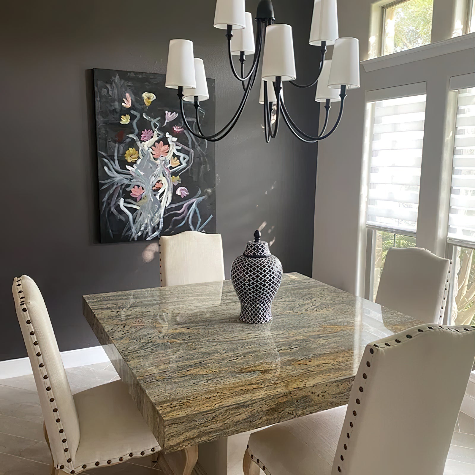 Lumin Premium Vintage Industrial Fabric Metal Chandelier - Lamp Copper