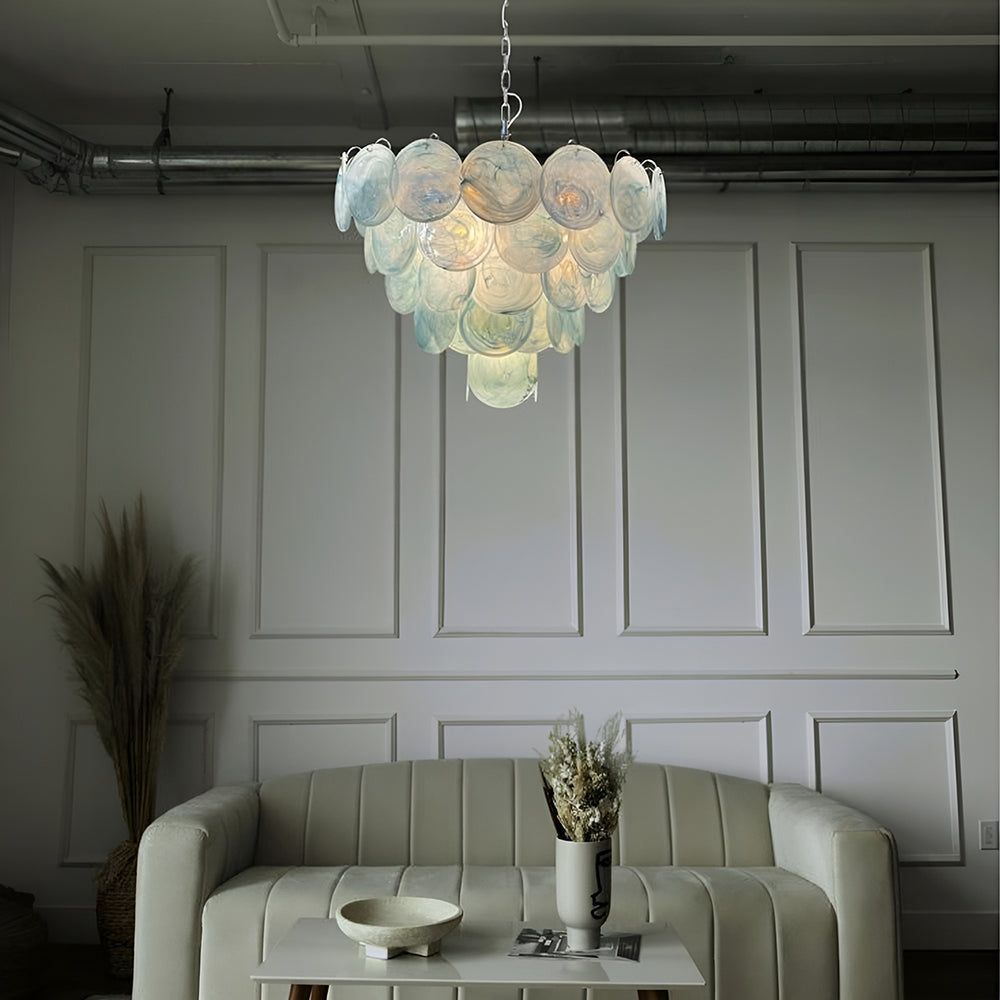 Noctis Premium Elegance Murano Glass Chandelier - Lamp Copper