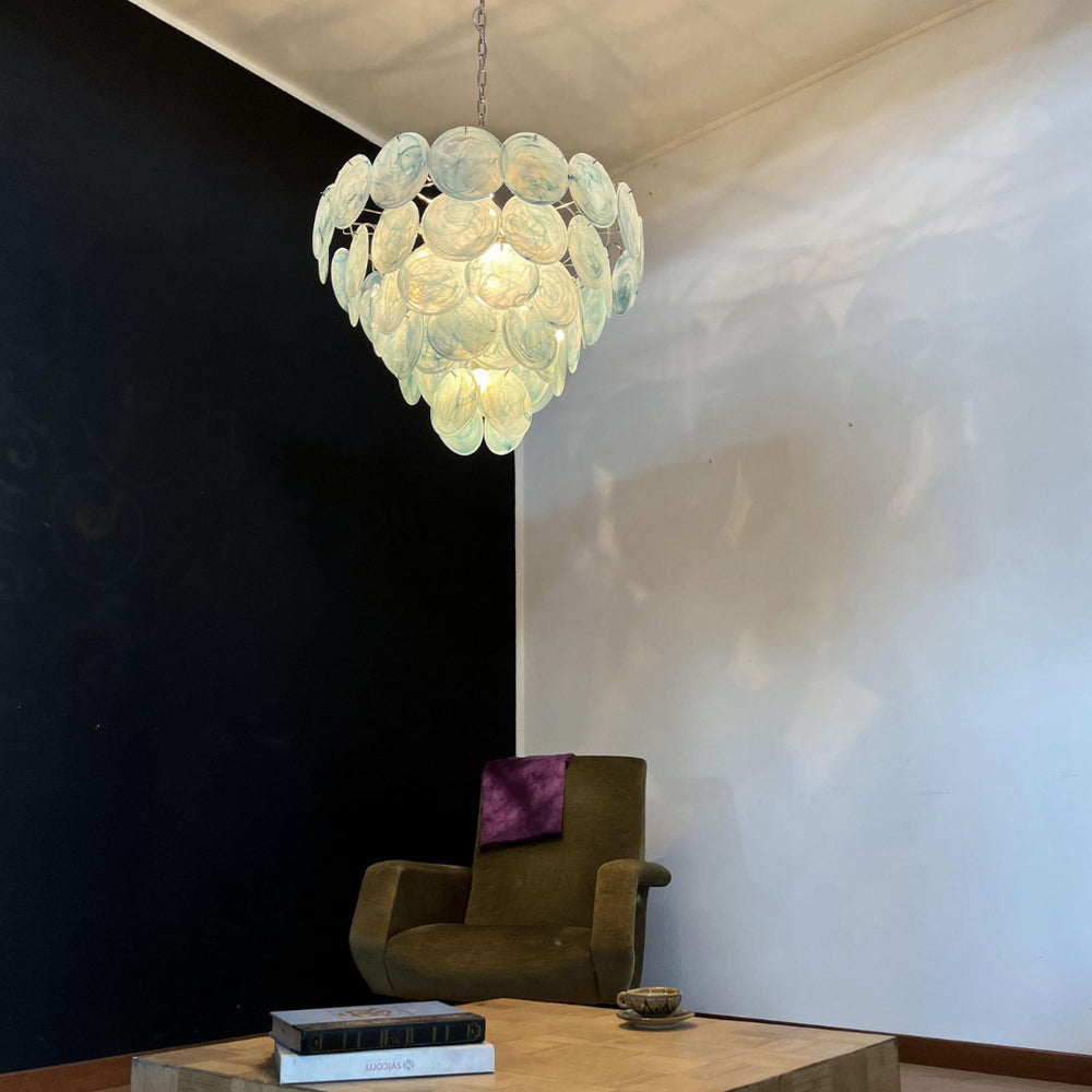 Noctis Premium Elegance Murano Glass Chandelier - Lamp Copper