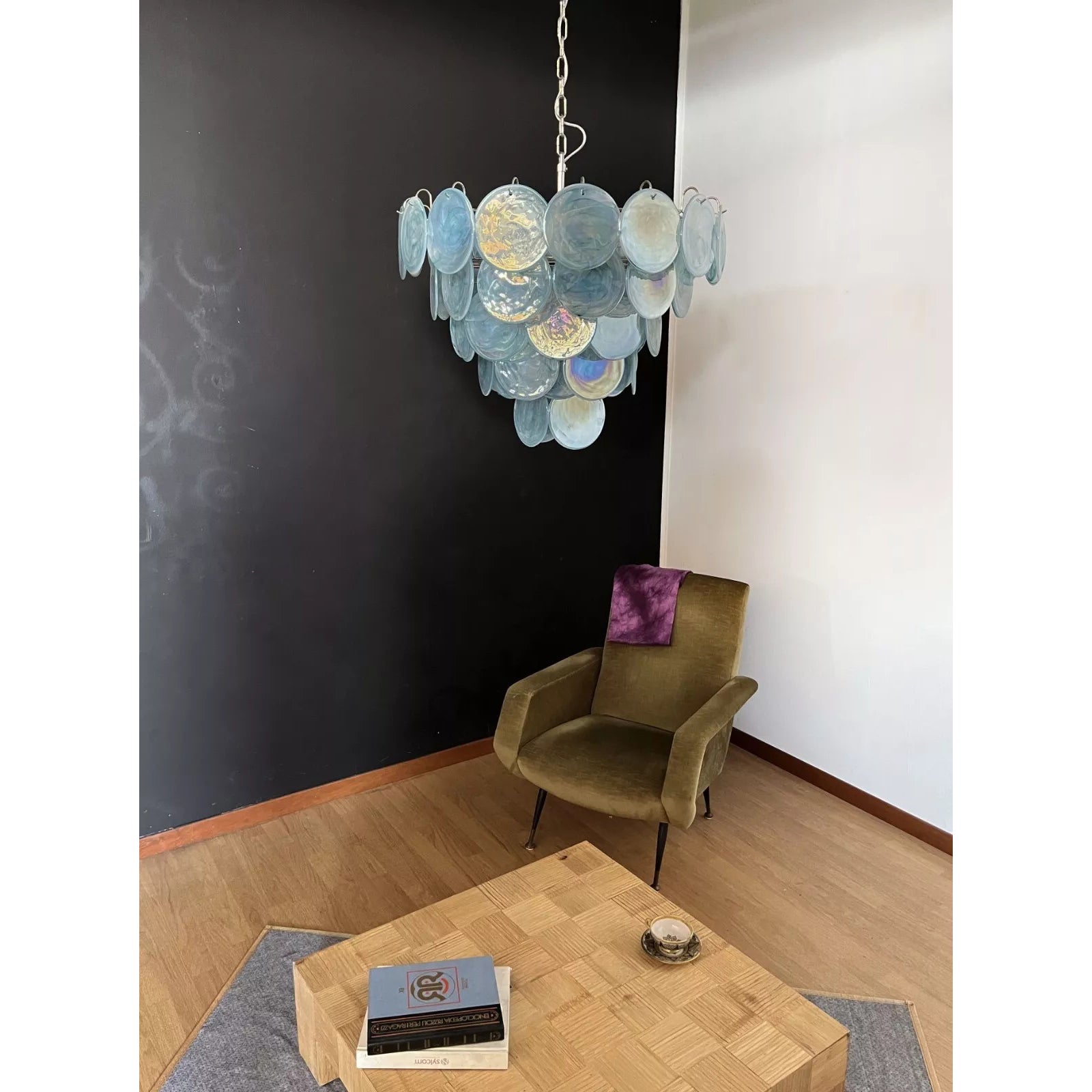 Noctis Premium Elegance Murano Glass Chandelier - Lamp Copper