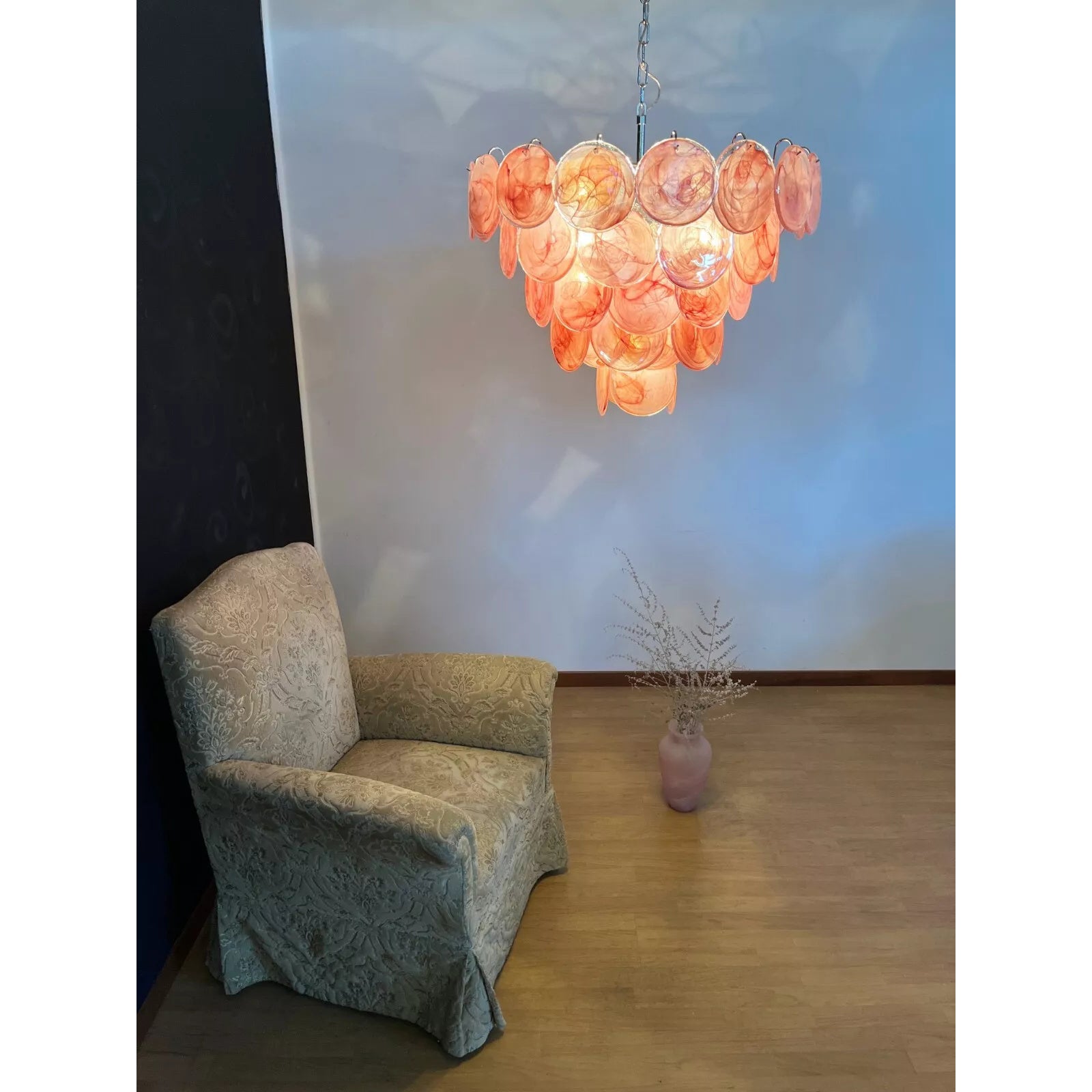 Noctis Premium Elegance Murano Glass Chandelier - Lamp Copper
