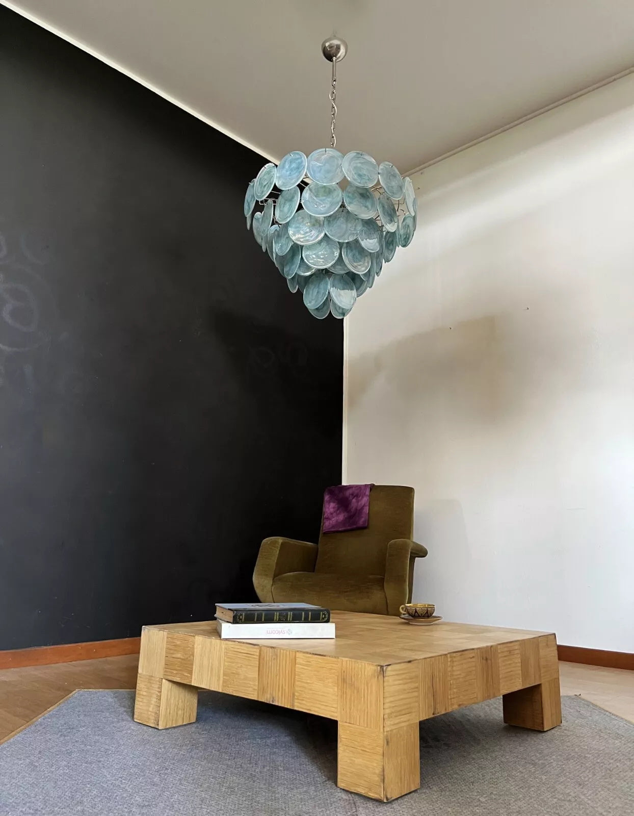Noctis Premium Elegance Murano Glass Chandelier - Lamp Copper