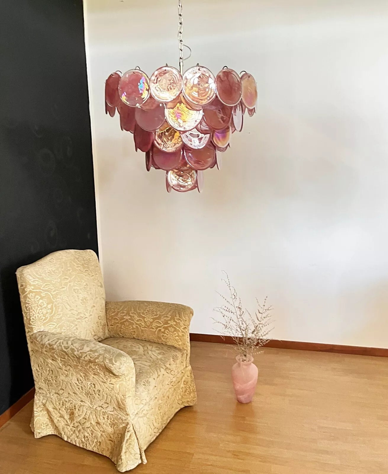 Noctis Premium Elegance Murano Glass Chandelier - Lamp Copper
