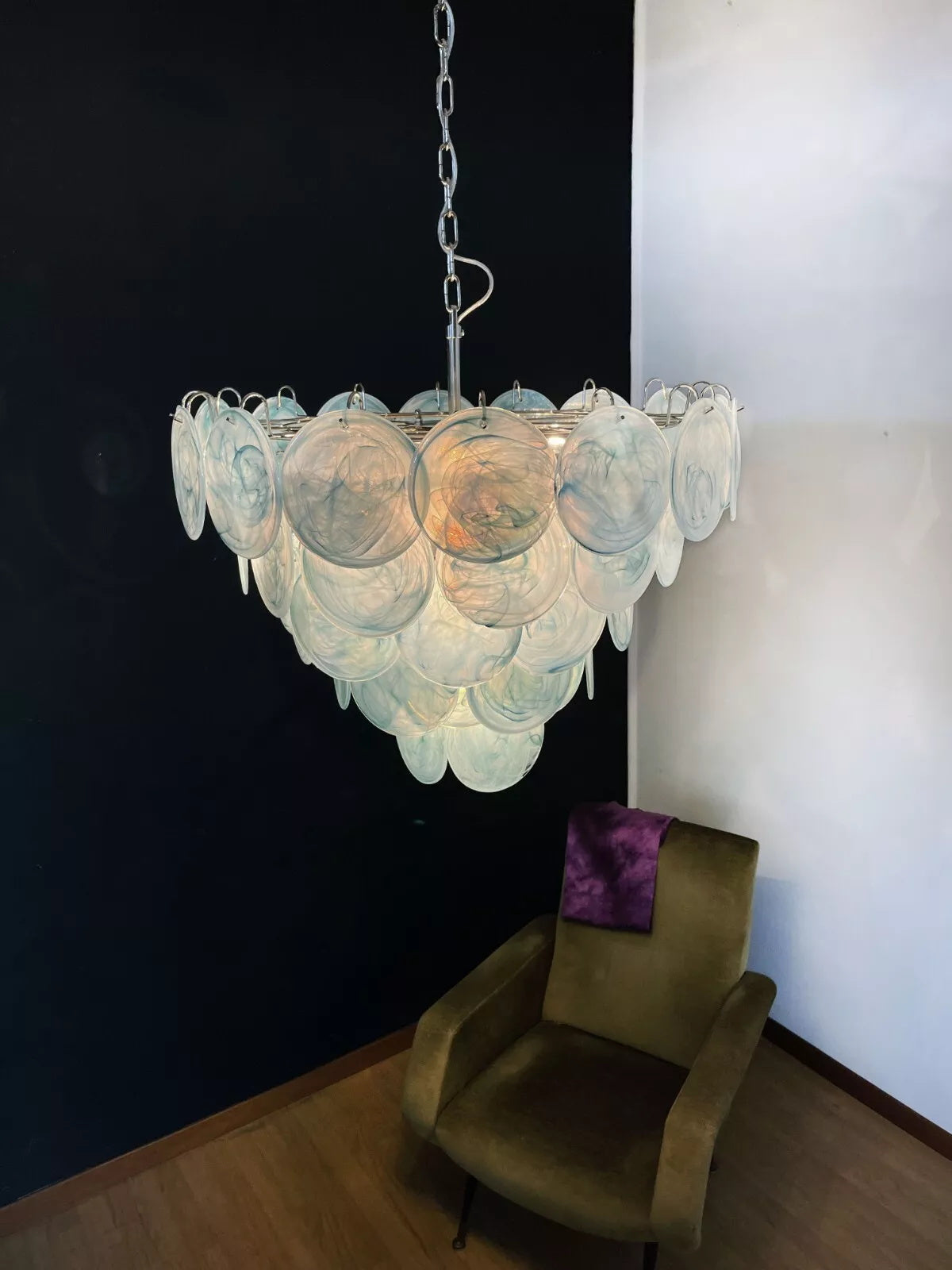 Noctis Premium Elegance Murano Glass Chandelier - Lamp Copper