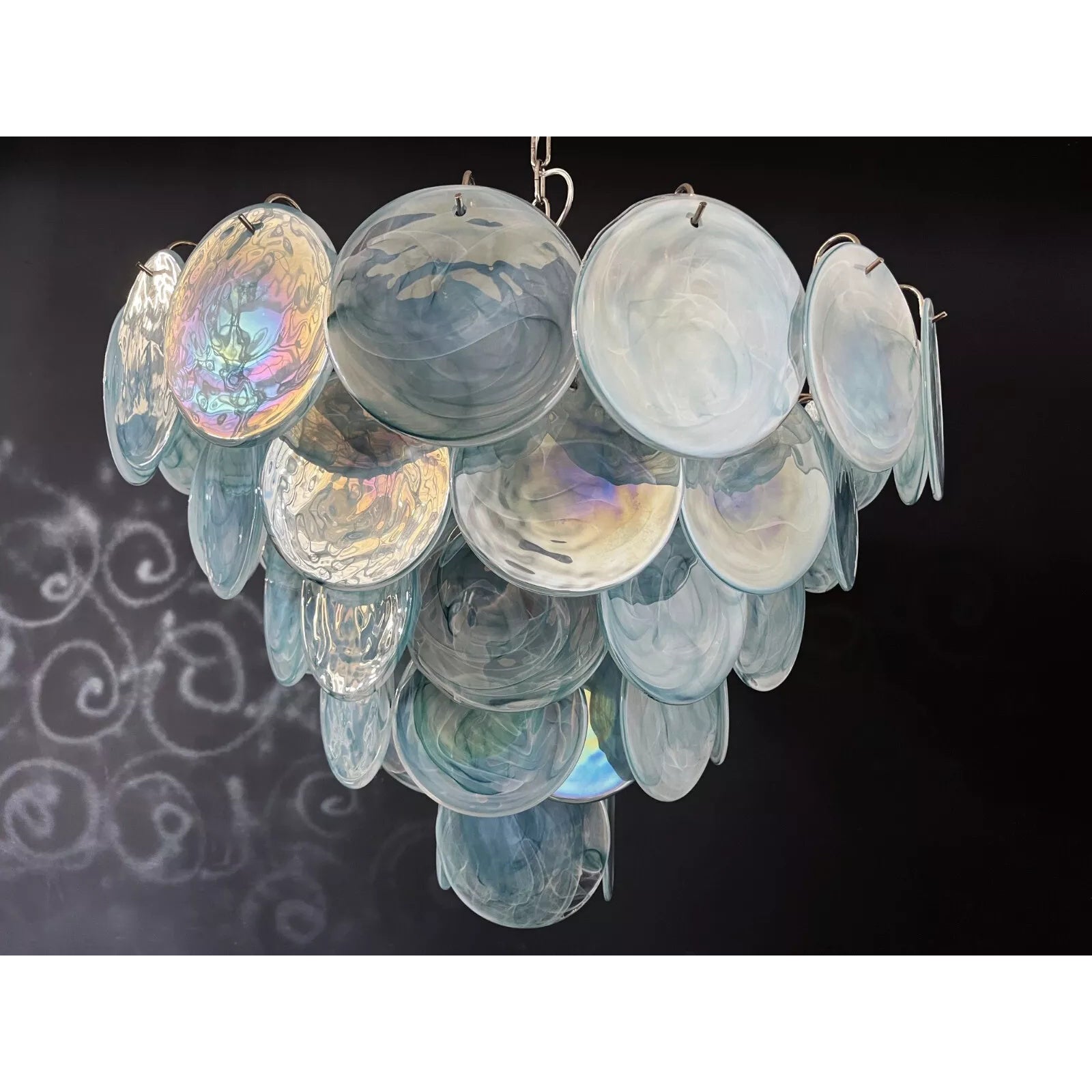 Noctis Premium Elegance Murano Glass Chandelier - Lamp Copper