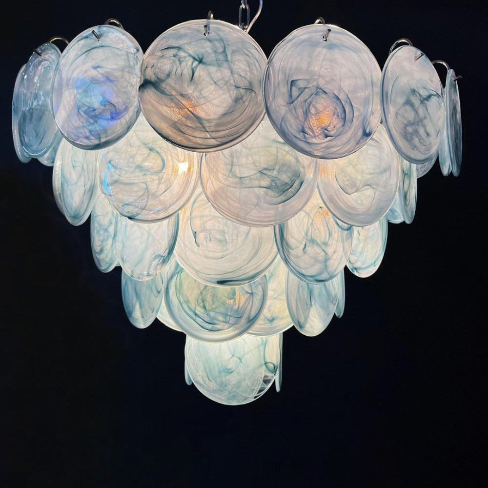 Noctis Premium Elegance Murano Glass Chandelier - Lamp Copper
