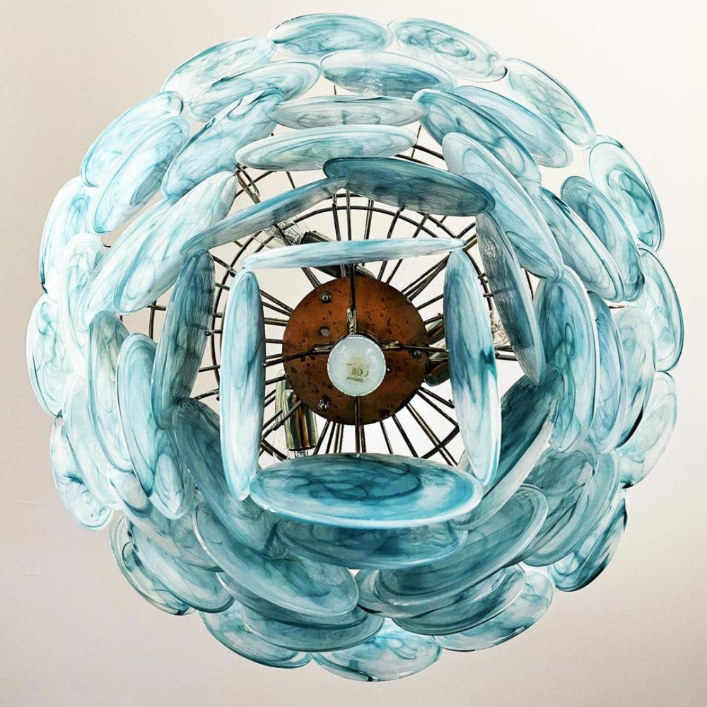 Noctis Premium Elegance Murano Glass Chandelier - Lamp Copper