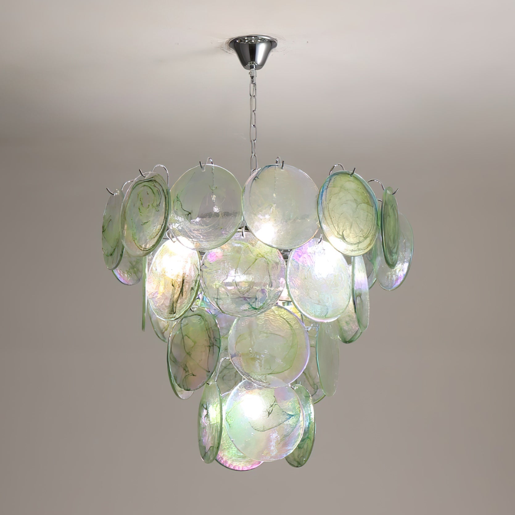 Noctis Premium Elegance Murano Glass Chandelier - Lamp Copper
