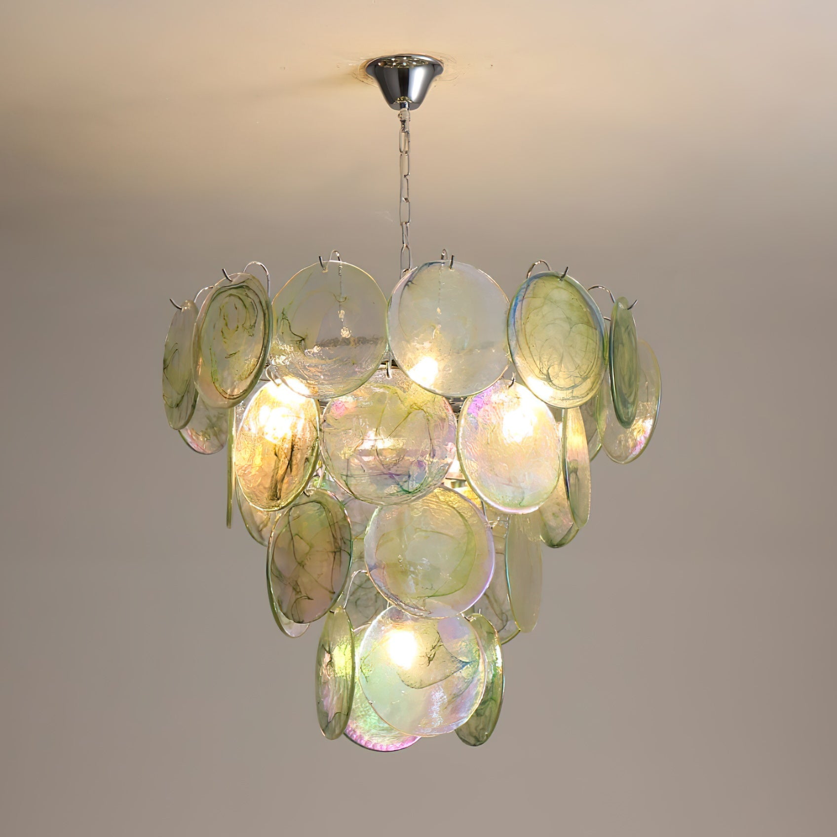 Noctis Premium Elegance Murano Glass Chandelier - Lamp Copper