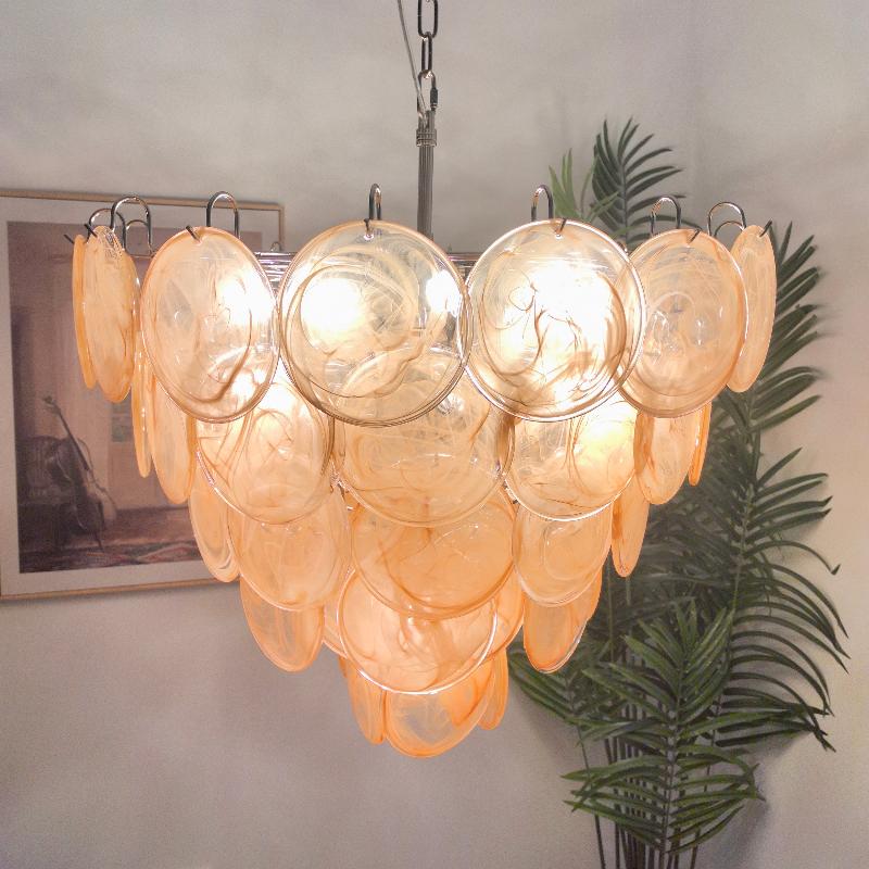 Noctis Premium Elegance Murano Glass Chandelier - Lamp Copper