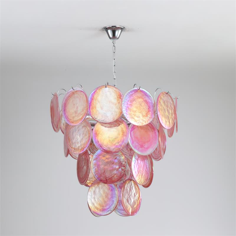Noctis Premium Elegance Murano Glass Chandelier - Lamp Copper