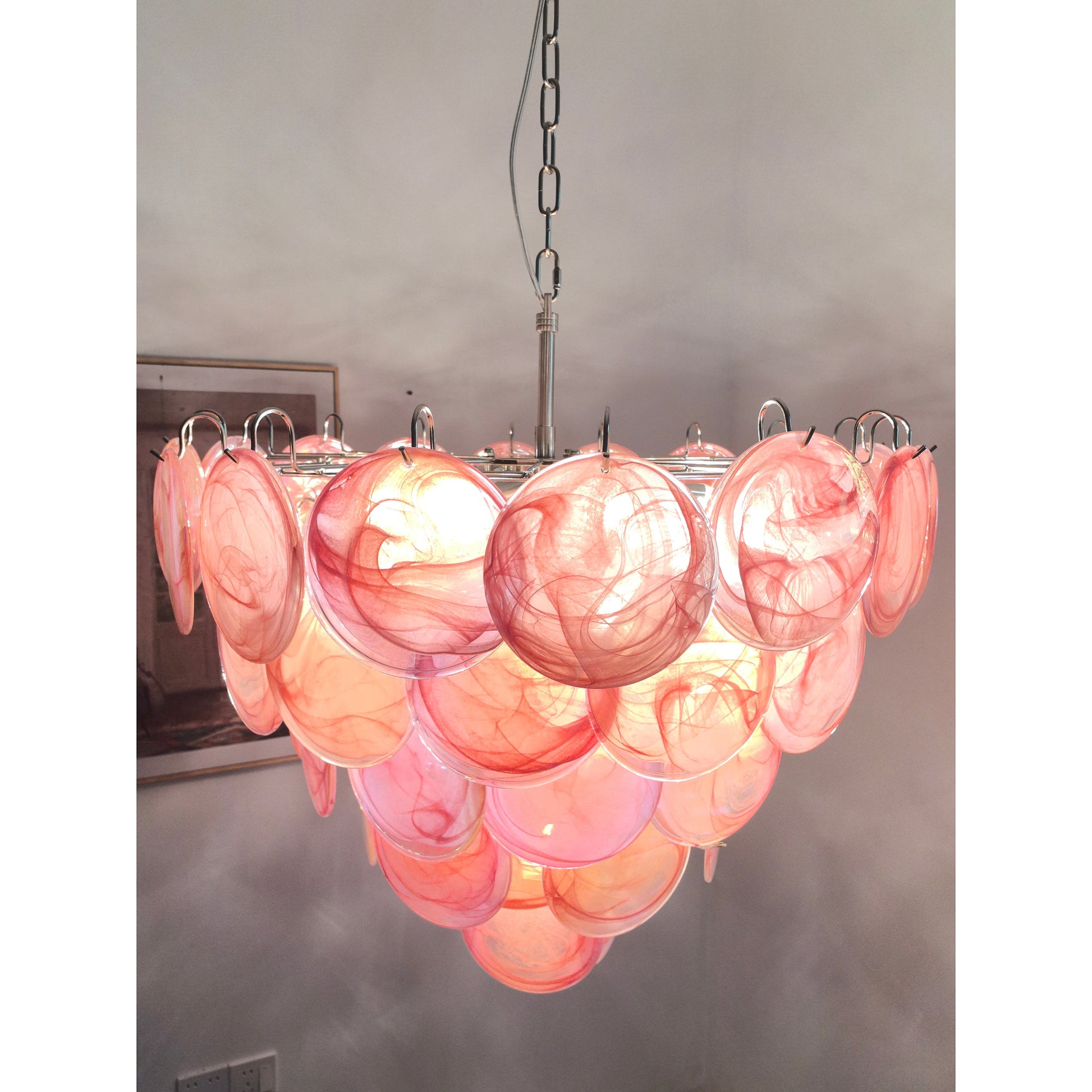 Noctis Premium Elegance Murano Glass Chandelier - Lamp Copper