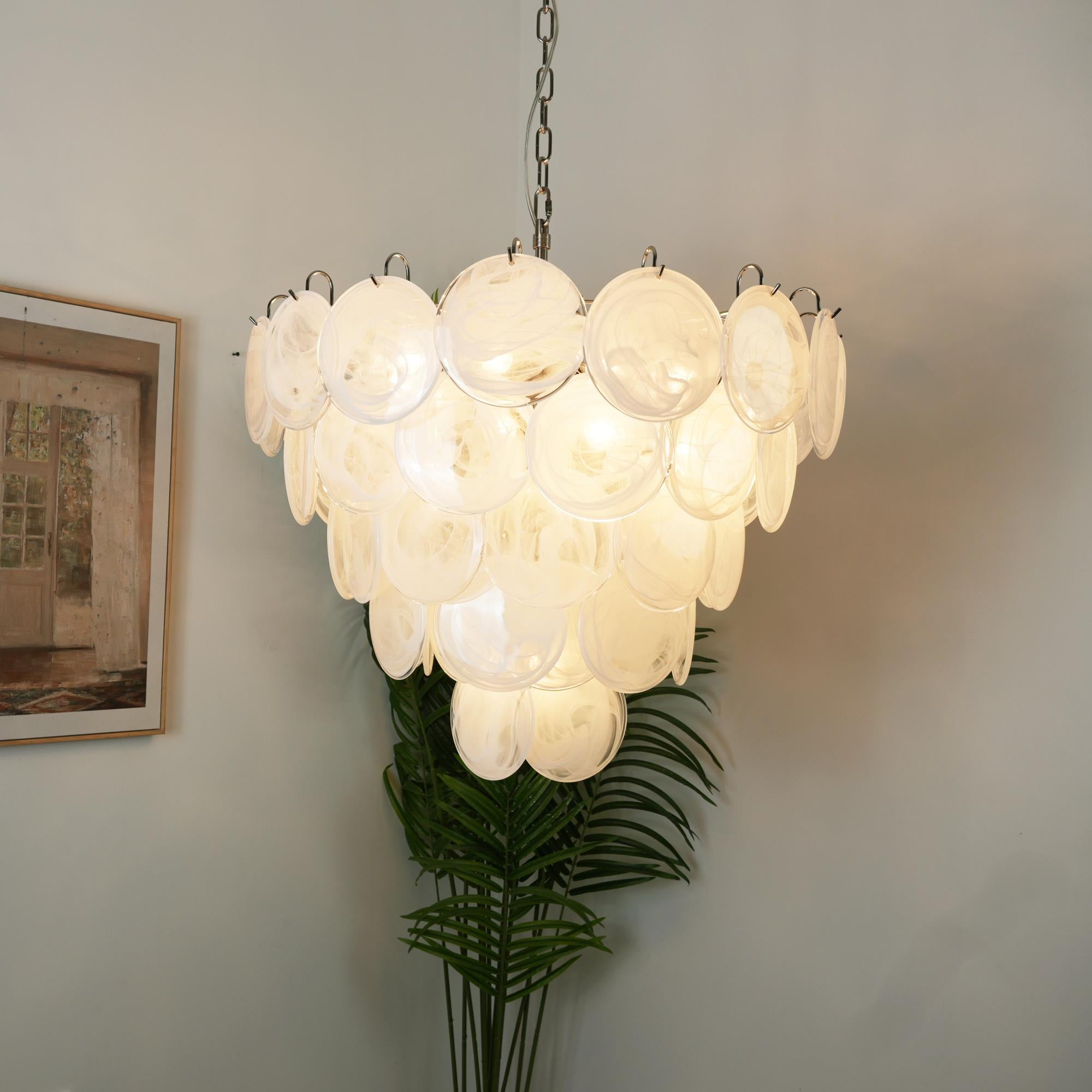Noctis Premium Elegance Murano Glass Chandelier - Lamp Copper