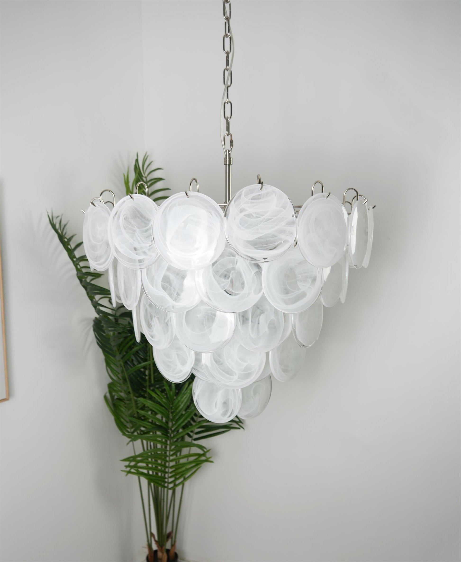 Noctis Premium Elegance Murano Glass Chandelier - Lamp Copper