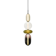 Zodore Premium Art Stained Glass Pendant Lamp - Lamp Copper