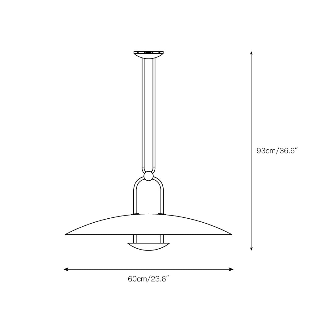Cara Modern Minimalist Brass Metal Pendant Lamp - Lamp Copper