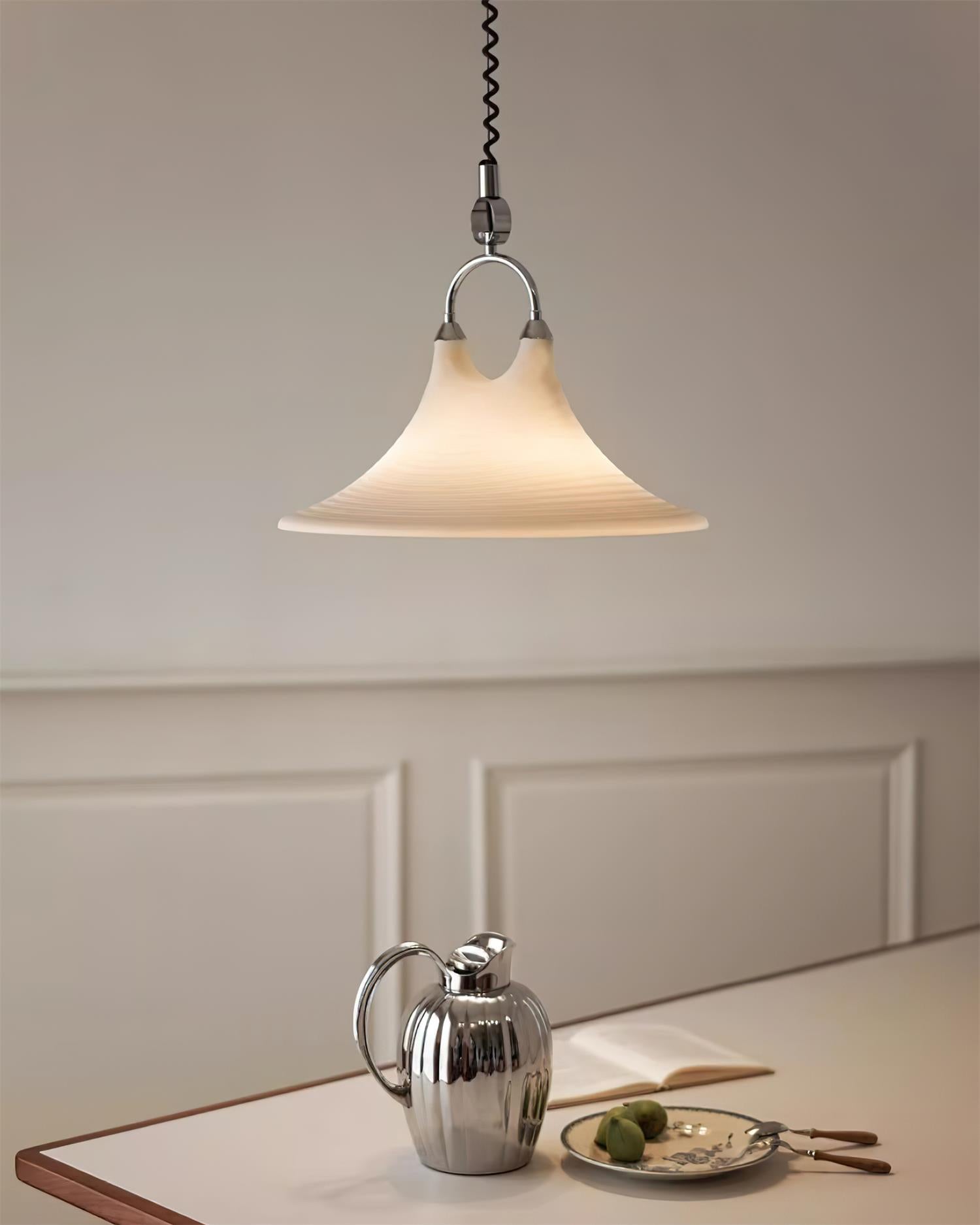 Aria Trumpet Individual Creativity Plastic Pendant Lamp - Lamp Copper