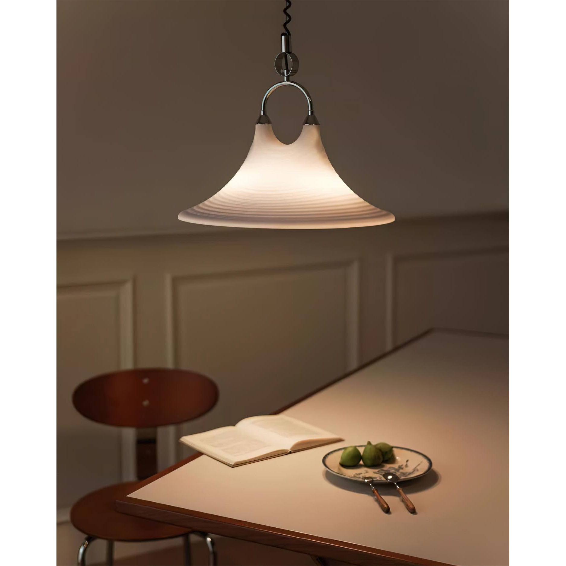 Aria Trumpet Individual Creativity Plastic Pendant Lamp - Lamp Copper