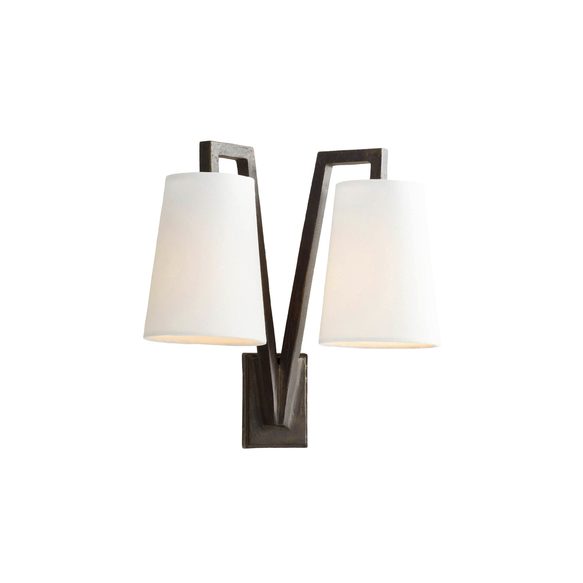 Ivmarel Vintage Industrial Double Brass Fabric Wall Lamp - Lamp Copper