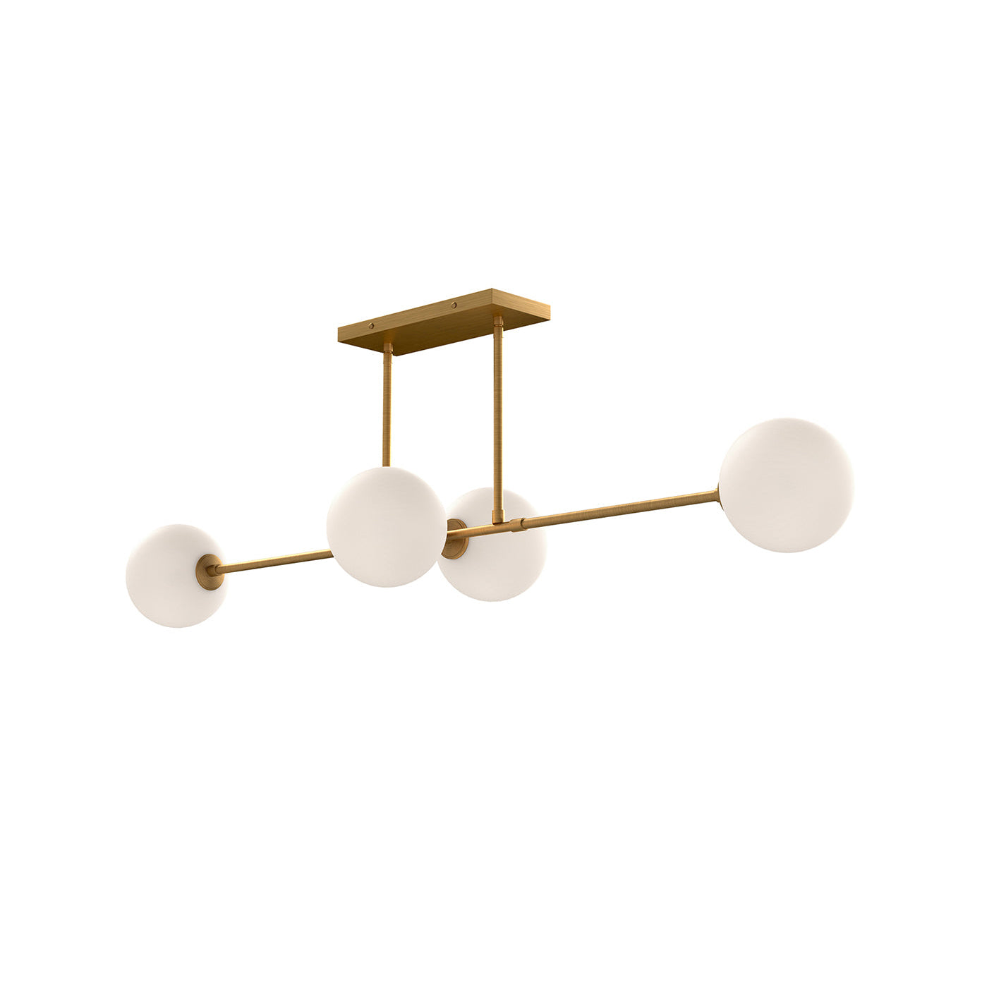 Glint Linear Mid-century Metal Glass Pendant Lamp - Lamp Copper
