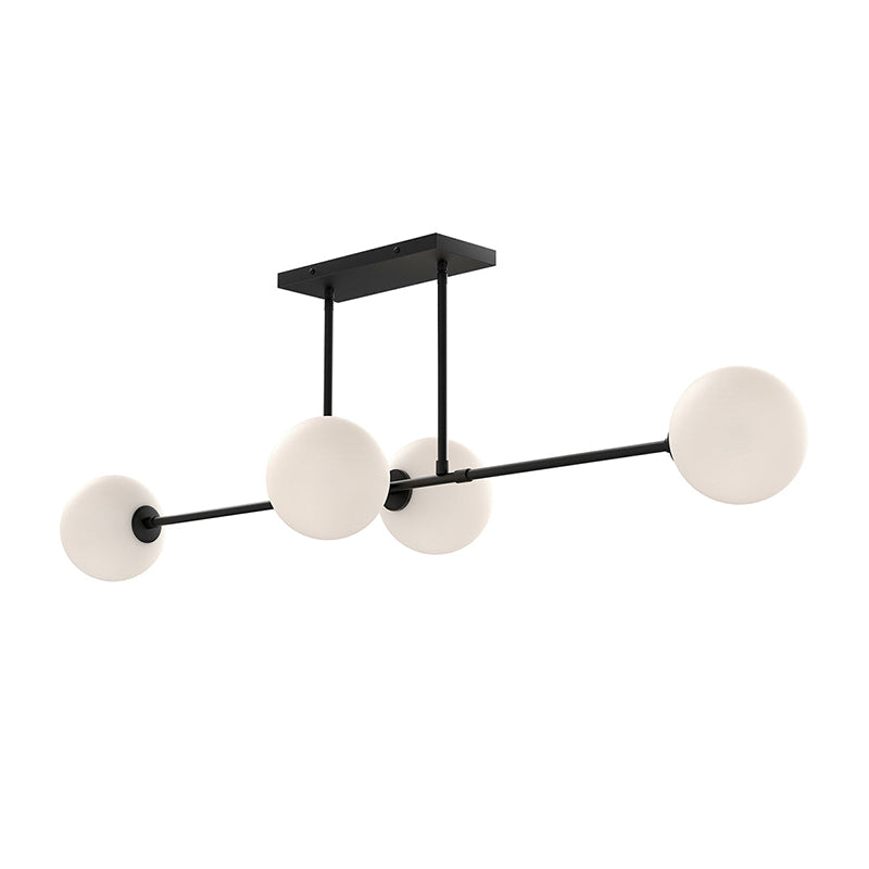 Glint Linear Mid-century Metal Glass Pendant Lamp - Lamp Copper