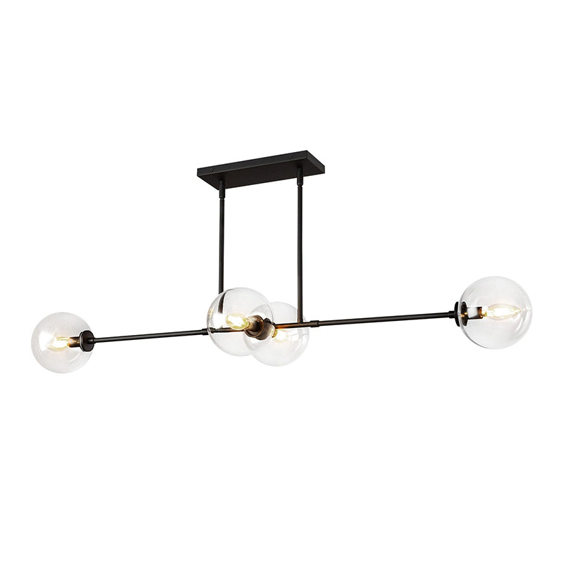Glint Linear Mid-century Metal Glass Pendant Lamp - Lamp Copper