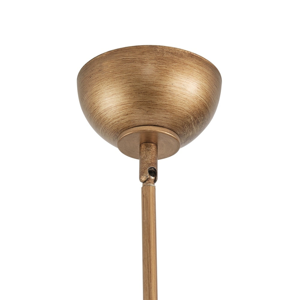 Keen Linear Modern Elegant Brass Fabric Chandelier - Lamp Copper