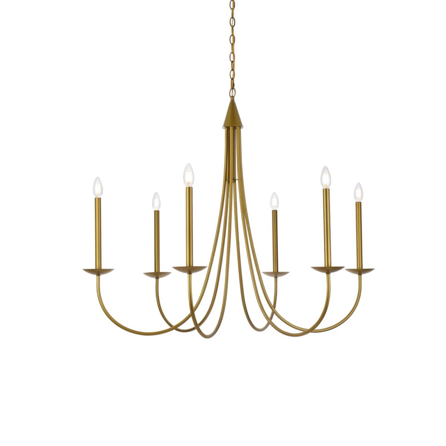 Nectar Vintage Industrial Brass Metal Chandelier - Lamp Copper