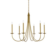 Nectar Vintage Industrial Brass Metal Chandelier - Lamp Copper