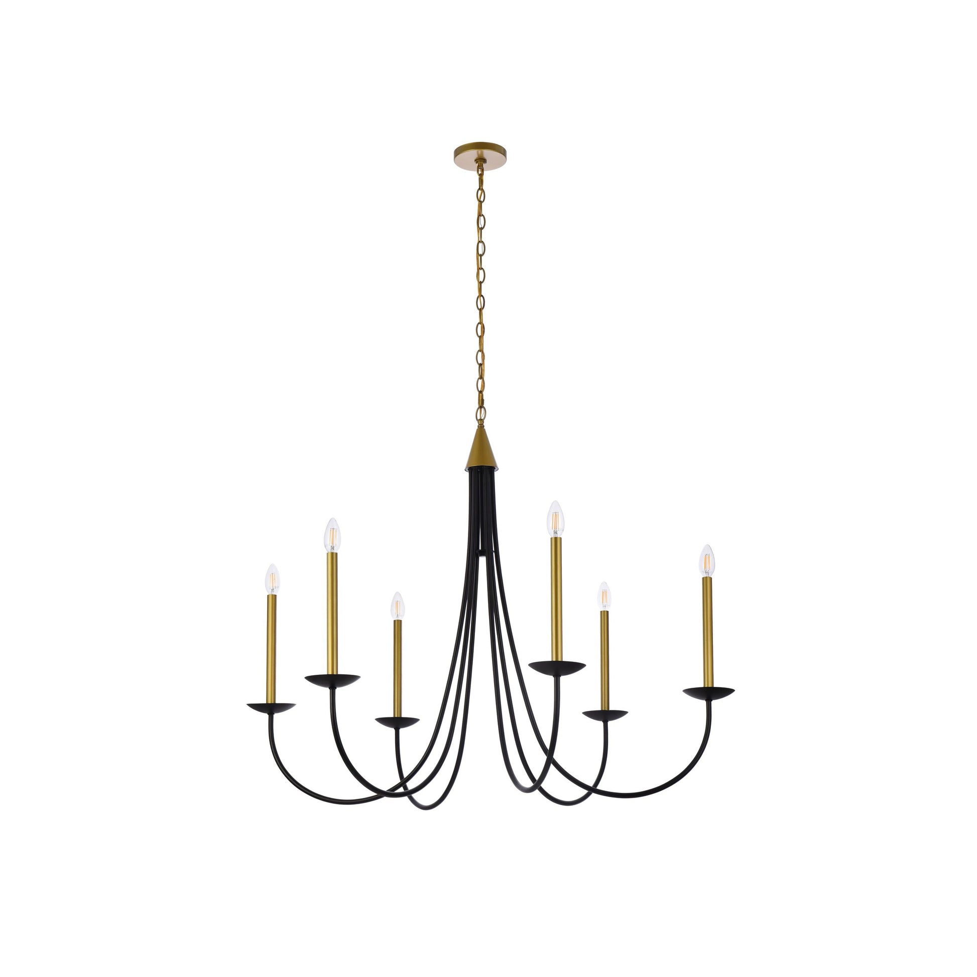 Nectar Vintage Industrial Brass Metal Chandelier - Lamp Copper