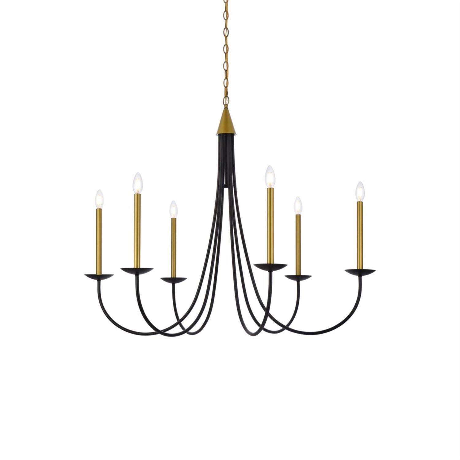 Nectar Vintage Industrial Brass Metal Chandelier - Lamp Copper