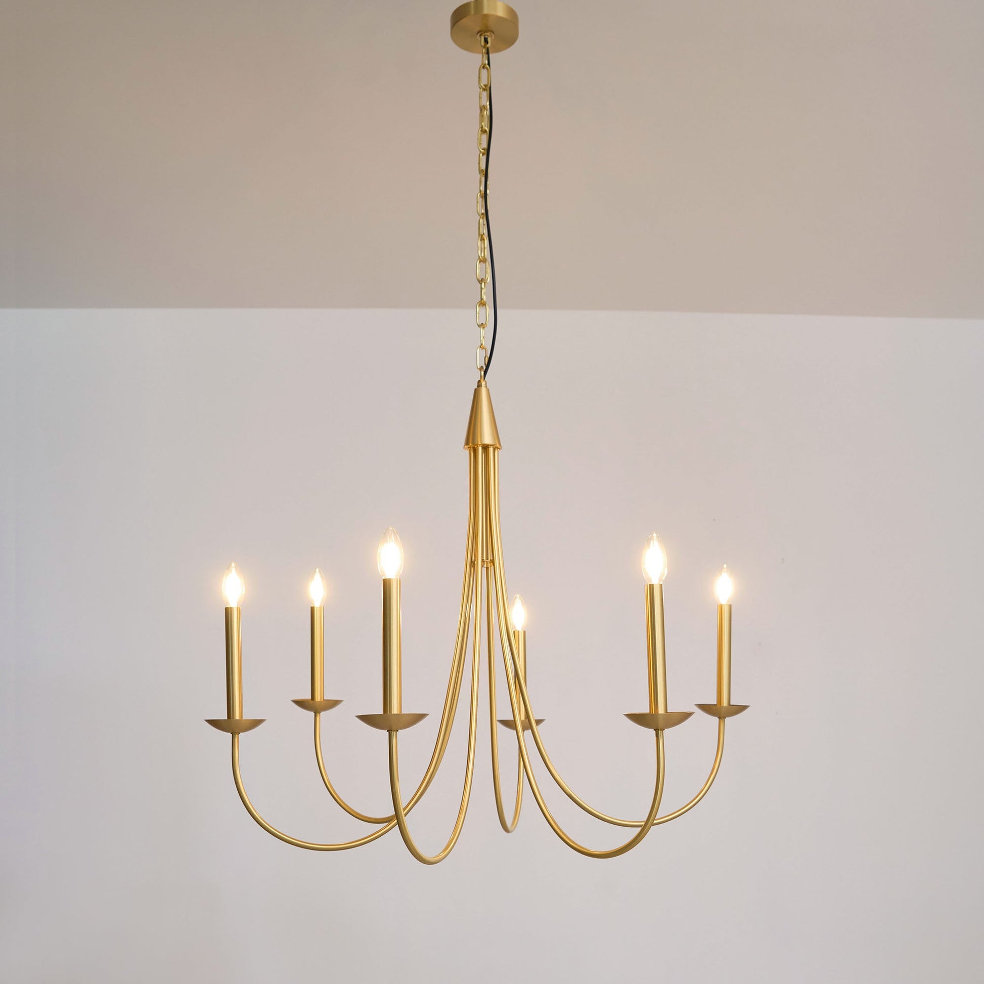 Nectar Vintage Industrial Brass Metal Chandelier - Lamp Copper