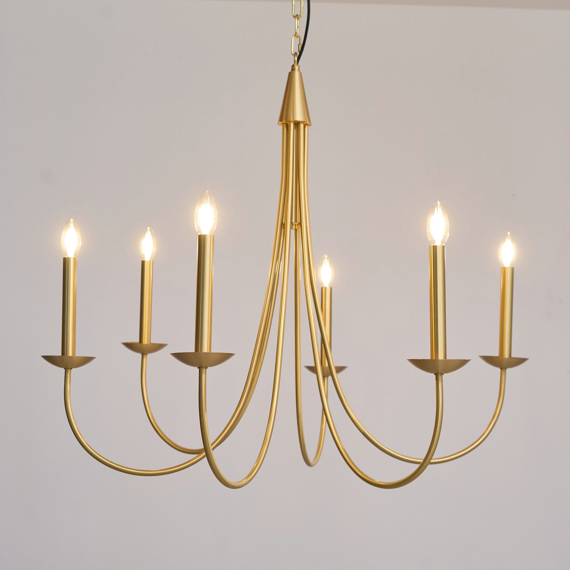 Nectar Vintage Industrial Brass Metal Chandelier - Lamp Copper