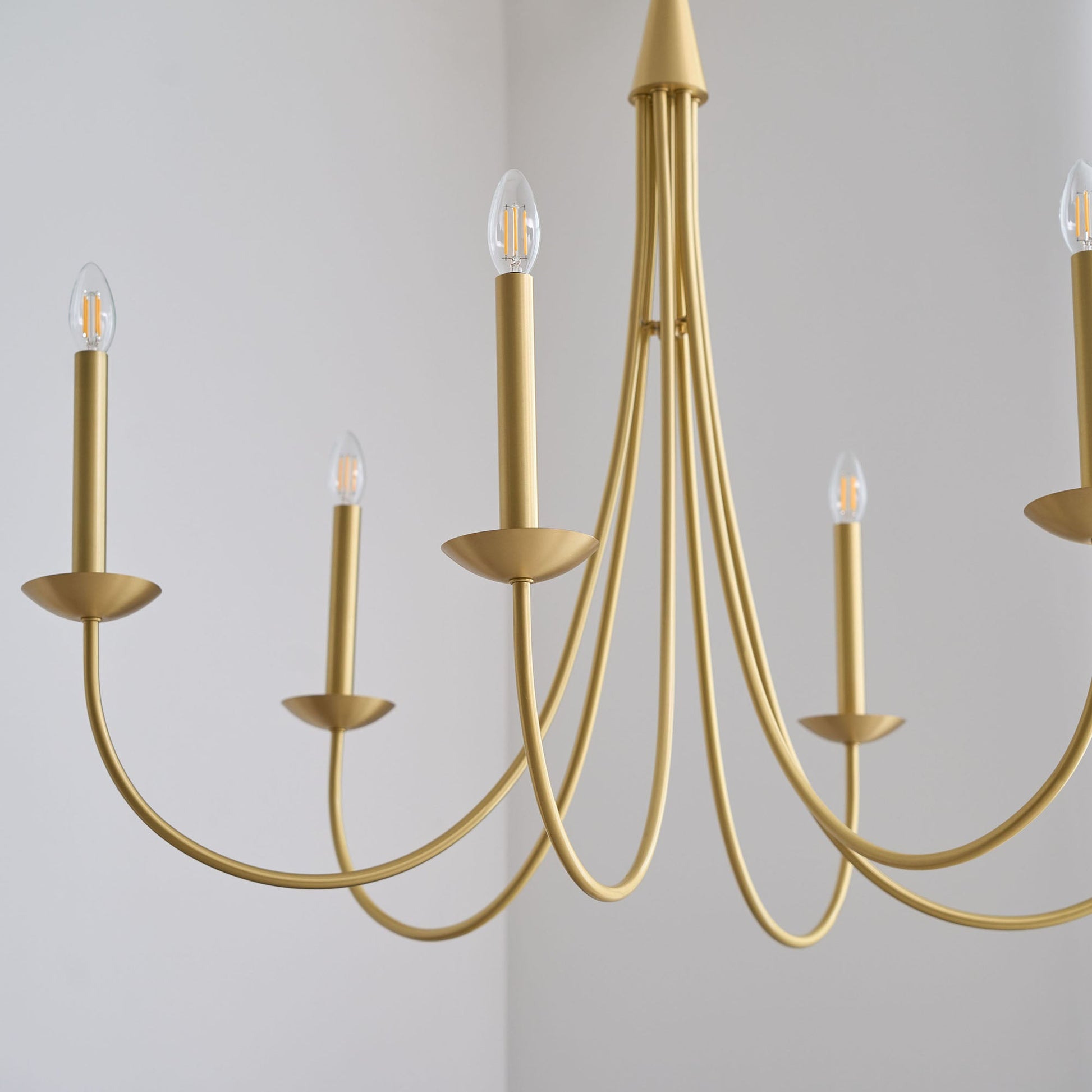 Nectar Vintage Industrial Brass Metal Chandelier - Lamp Copper