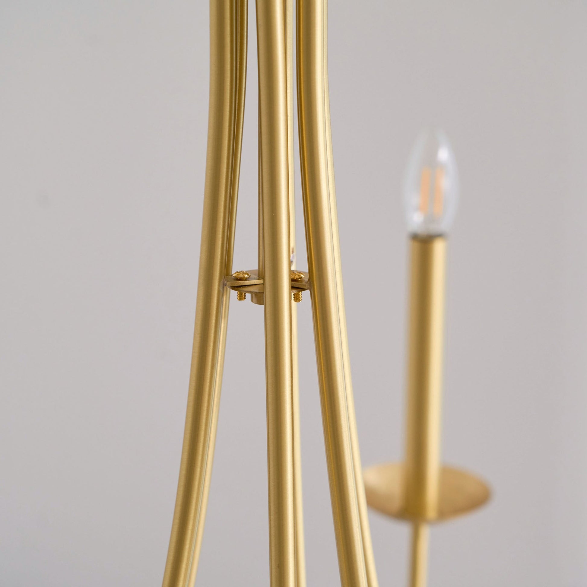 Nectar Vintage Industrial Brass Metal Chandelier - Lamp Copper