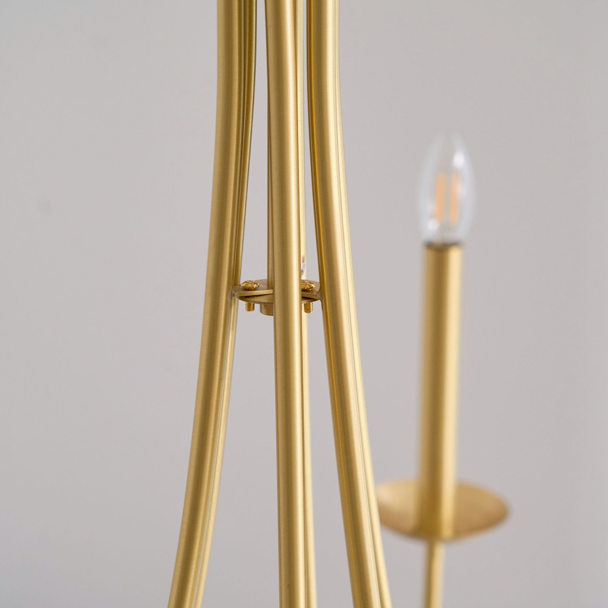 Nectar Vintage Industrial Brass Metal Chandelier - Lamp Copper