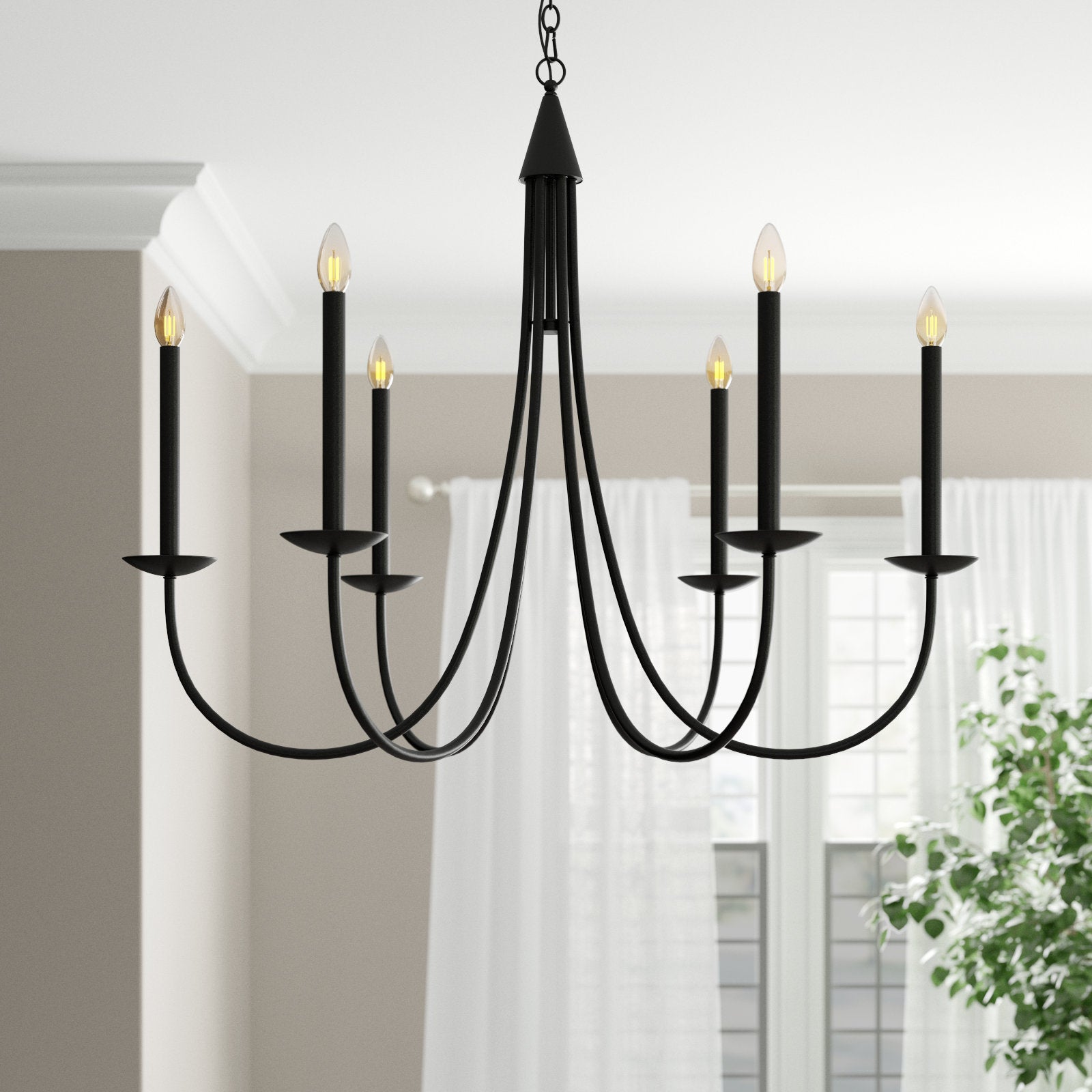 Nectar Vintage Industrial Brass Metal Chandelier - Lamp Copper