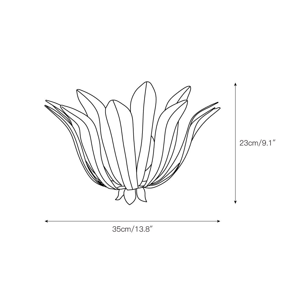 Basis Individual Creativity Brass Metal Wall Lamp - Lamp Copper