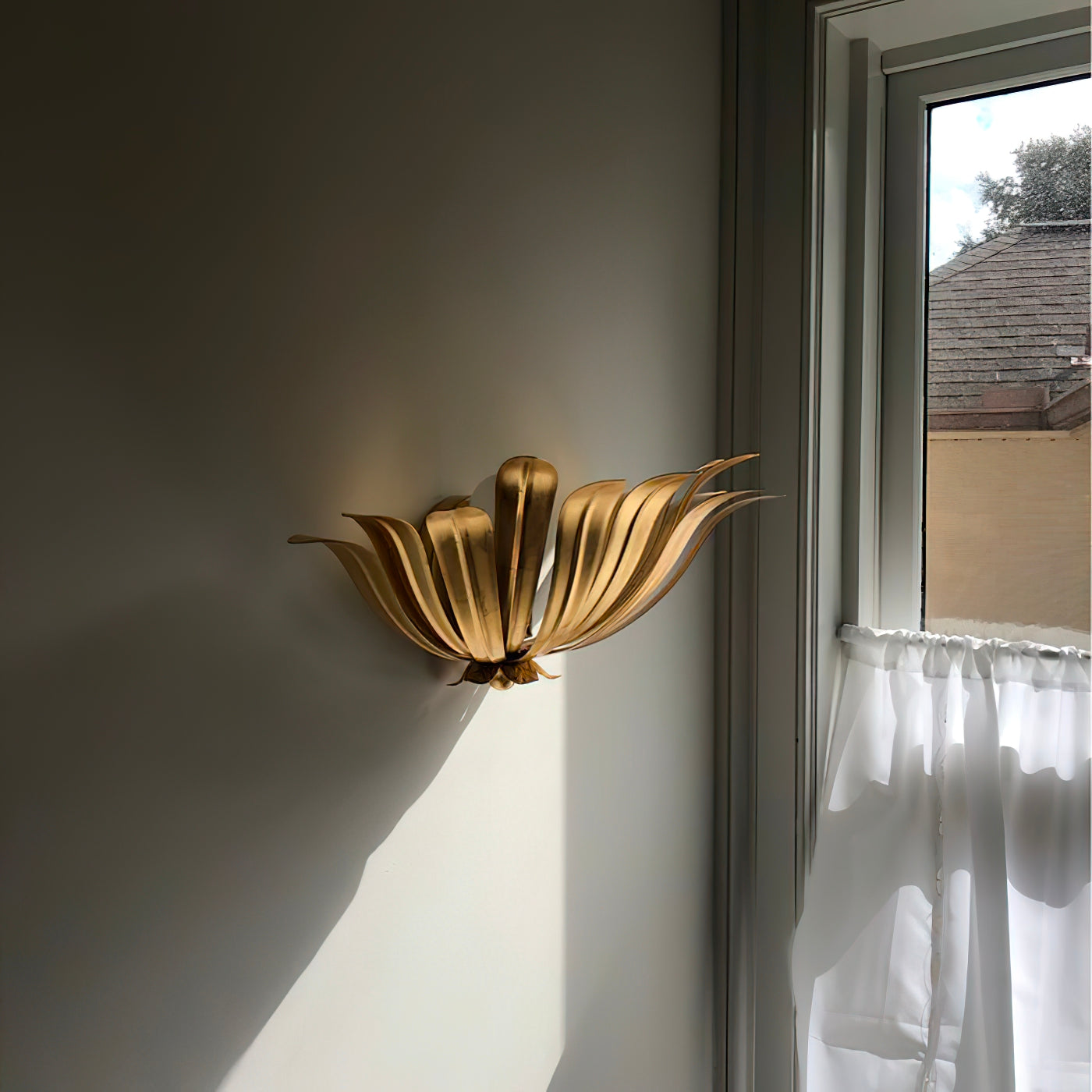 Basis Individual Creativity Brass Metal Wall Lamp - Lamp Copper