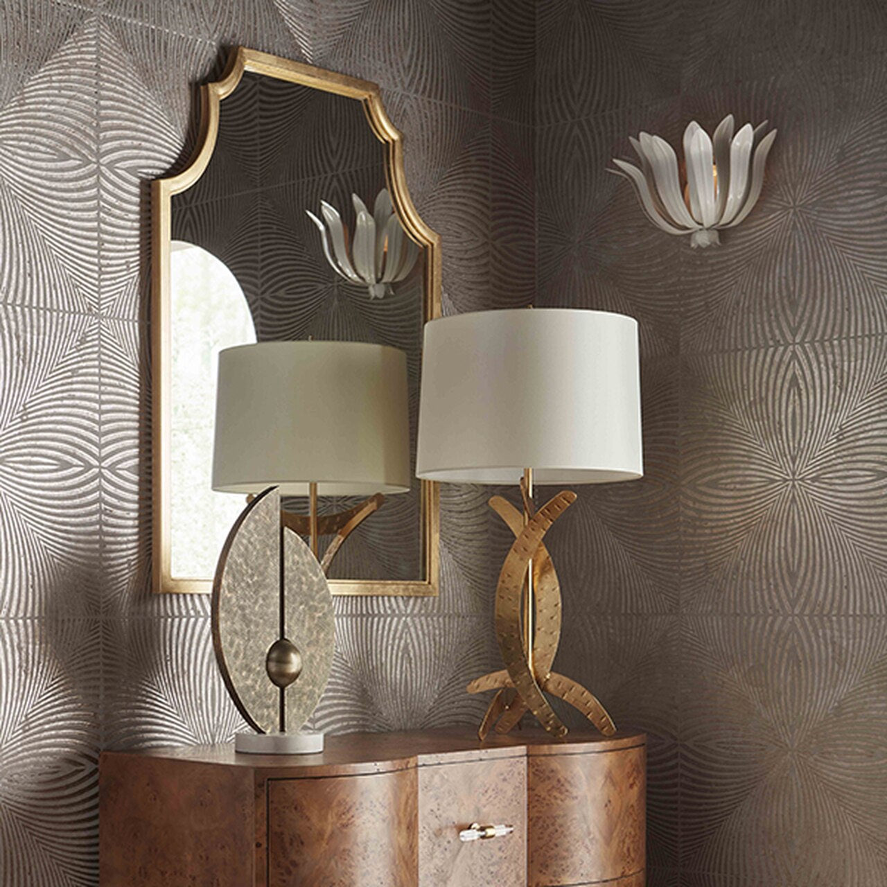 Basis Individual Creativity Brass Metal Wall Lamp - Lamp Copper