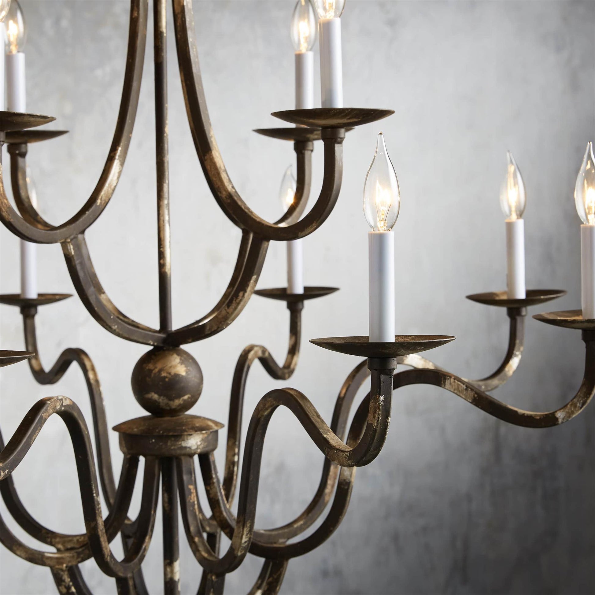 Bolt Vintage Industrial Luxury Bronze Metal Chandelier - Lamp Copper