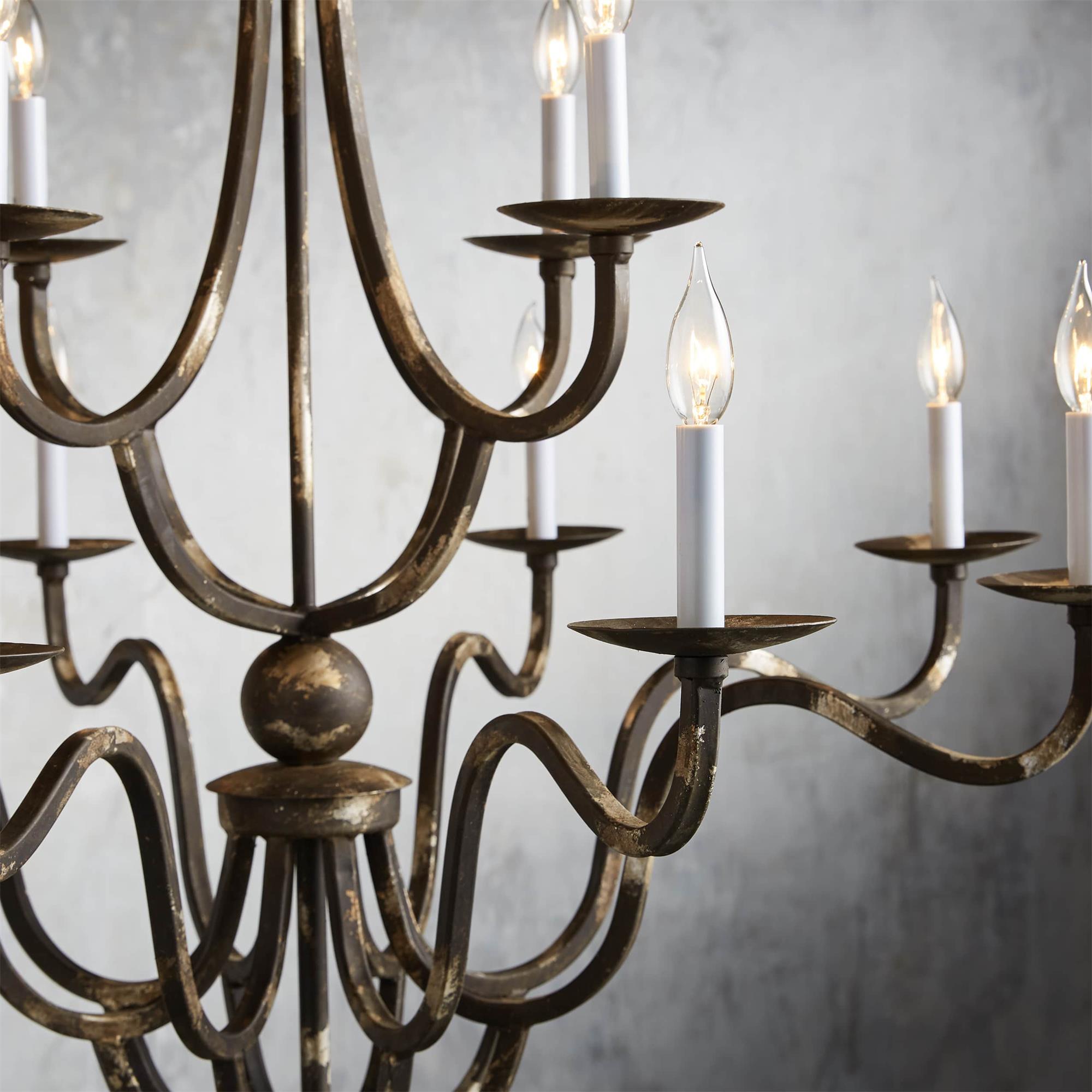 Bolt Vintage Industrial Luxury Bronze Metal Chandelier - Lamp Copper