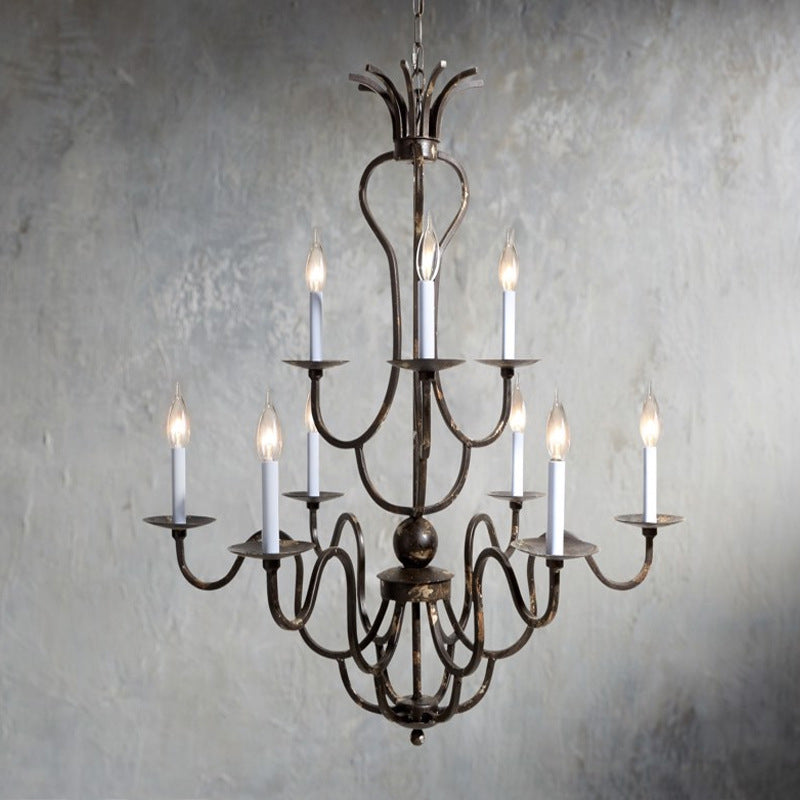 Bolt Vintage Industrial Luxury Bronze Metal Chandelier - Lamp Copper