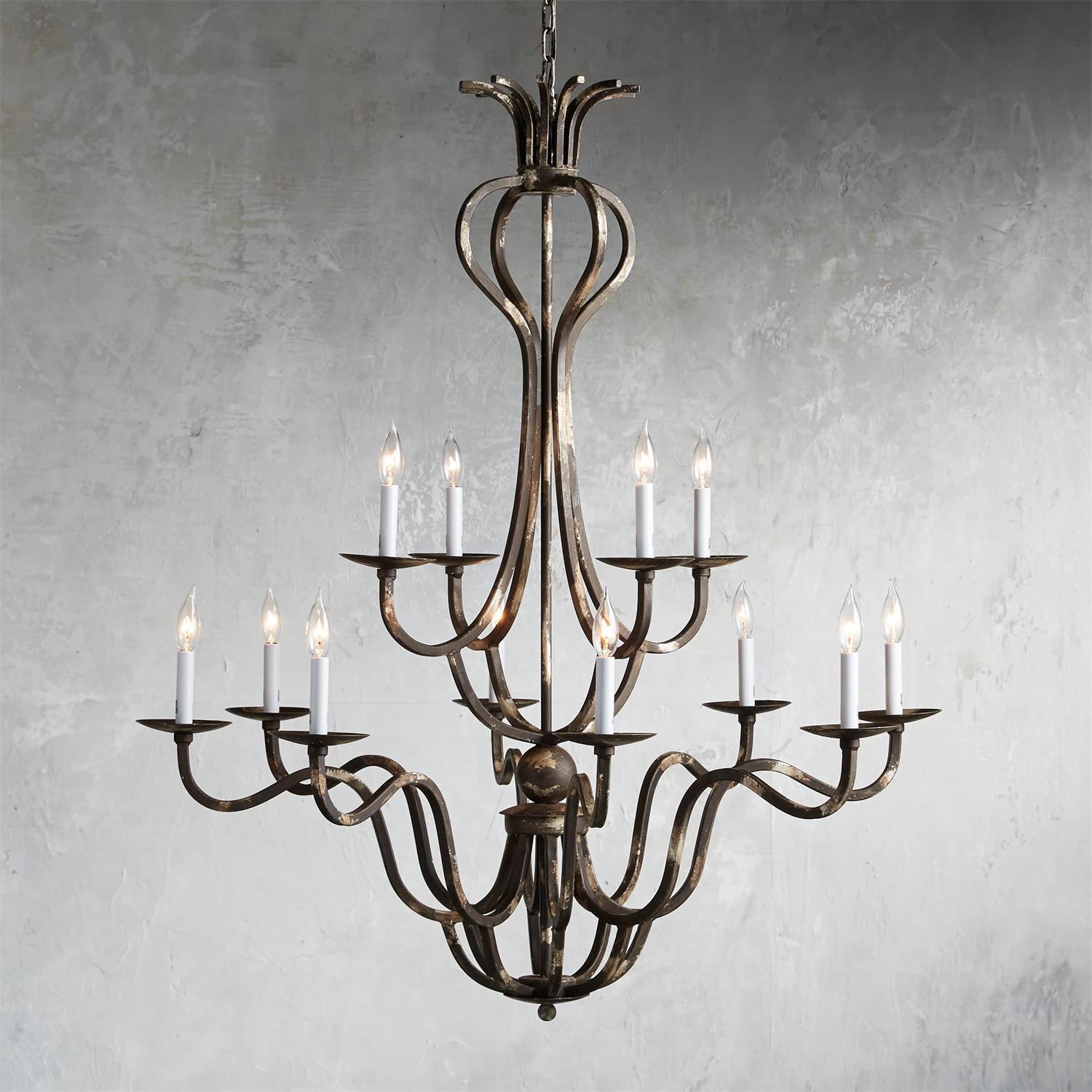 Bolt Vintage Industrial Luxury Bronze Metal Chandelier - Lamp Copper