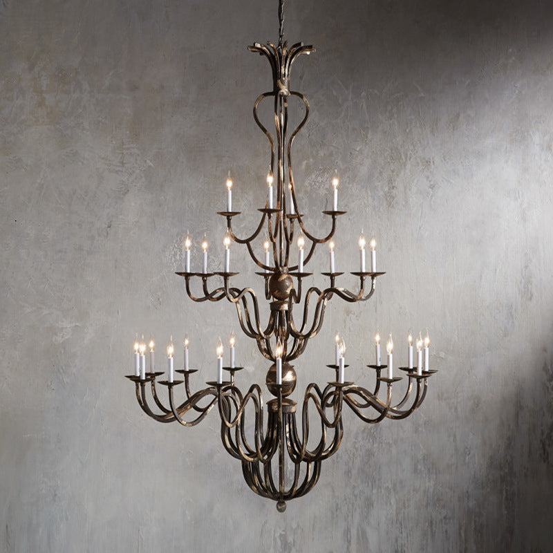 Bolt Vintage Industrial Luxury Bronze Metal Chandelier - Lamp Copper