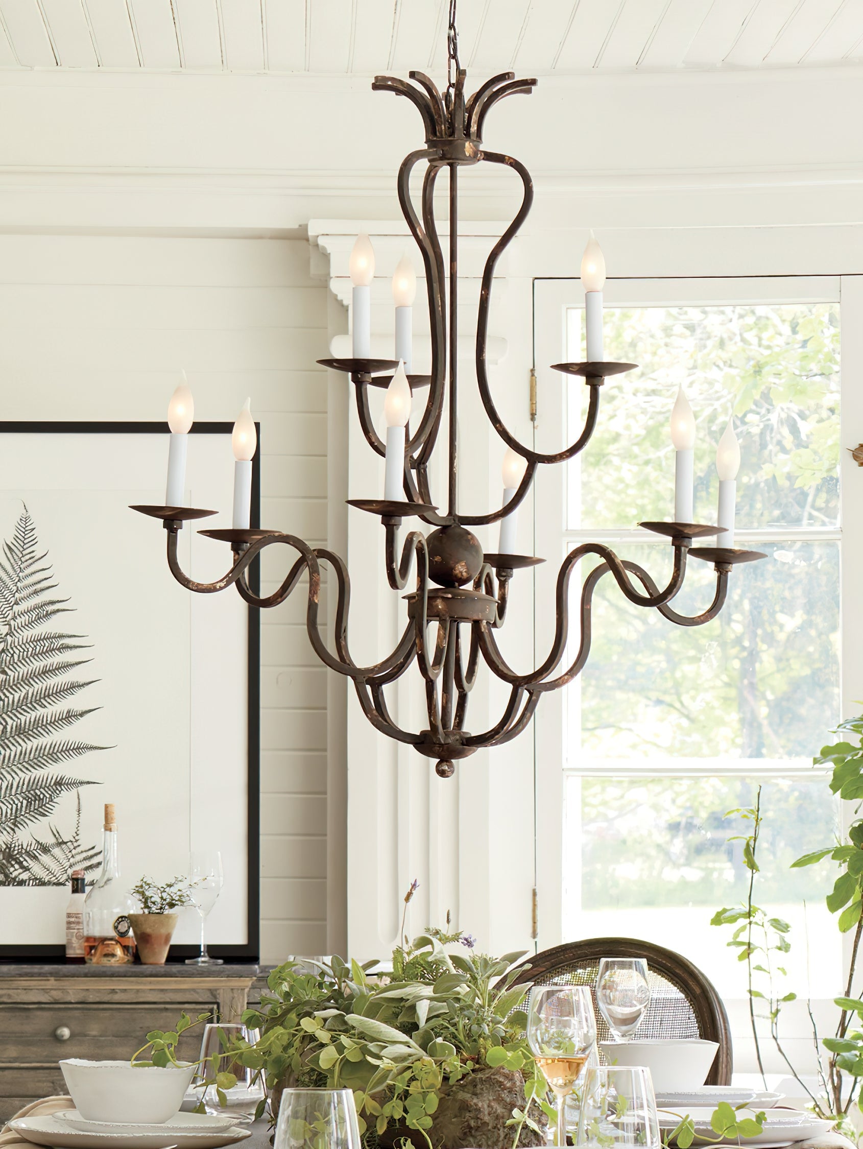 Bolt Vintage Industrial Luxury Bronze Metal Chandelier - Lamp Copper