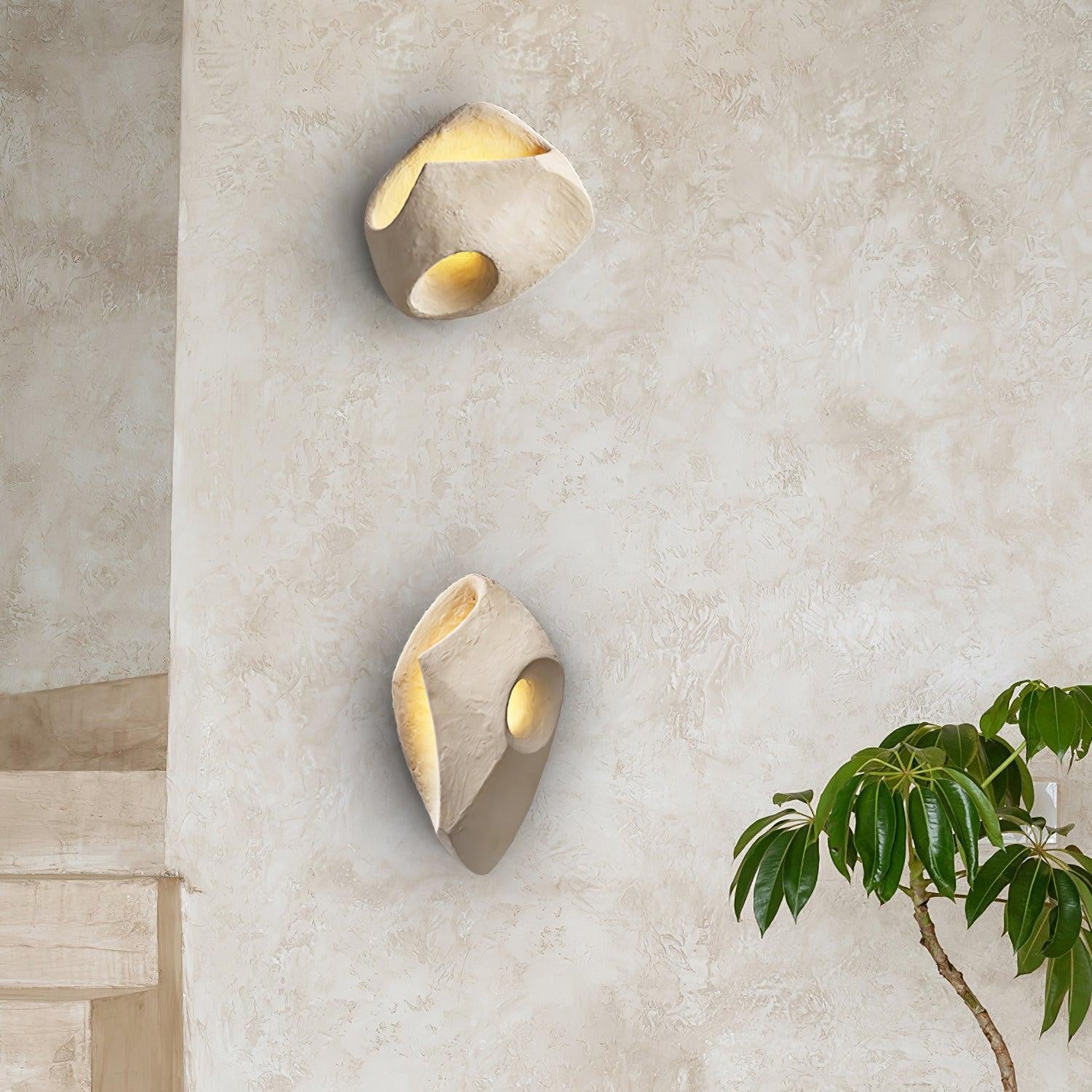 Claro Individual Creativity Hollow Cement Wall Lamp - Lamp Copper